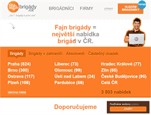 Tablet Screenshot of fajn-brigady.cz